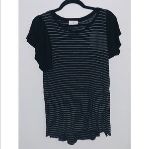 Anthropologie Flutter Sleeve Tee (never worn)